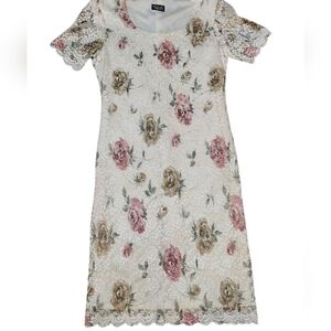 Vintage  Helen Blake Floral Lined Dress